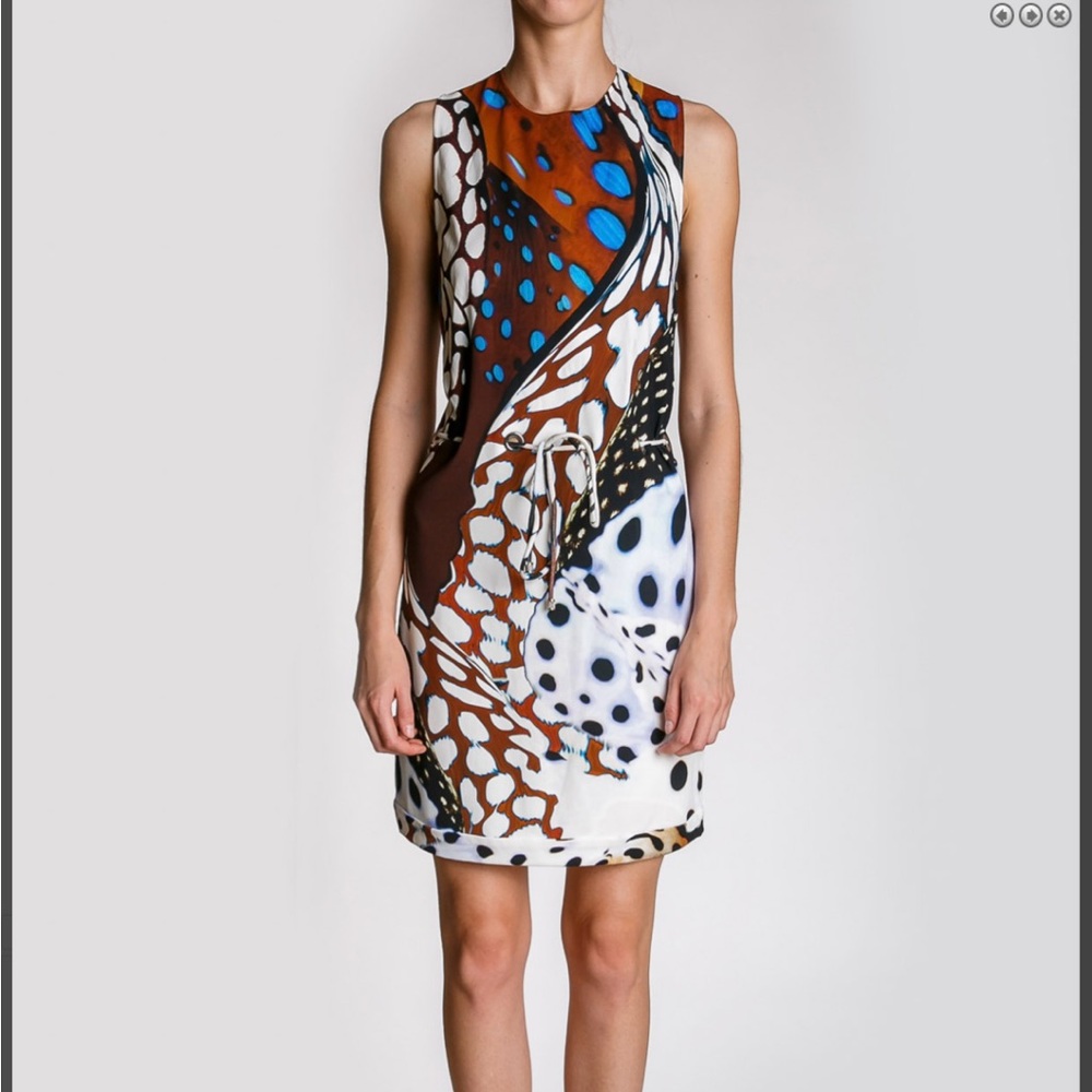 Vintage Roberto Cavalli animal print mini shift dress!